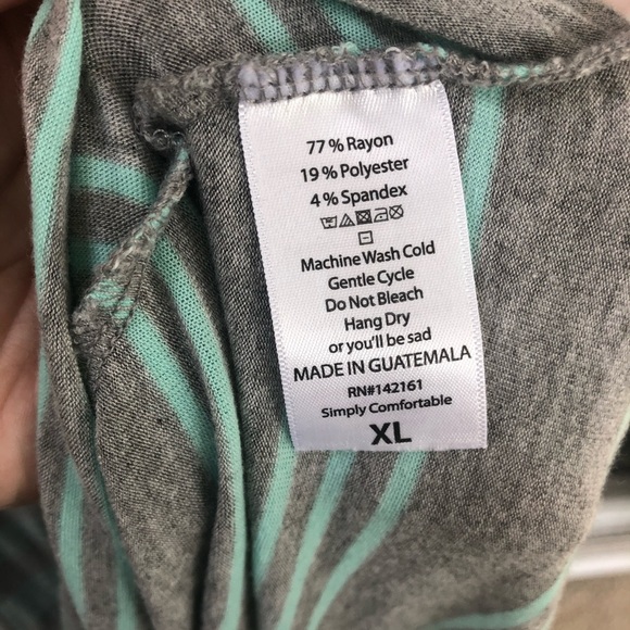 LuLaRoe XL Carly-Grey with real stripes- stretchy! - Picture 4 of 4